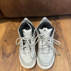 Jordan White and Gray Sneakers Casual Comfort